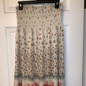 Strapless summer dress